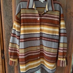 Western Multicolor Button-Up Women's Shacket